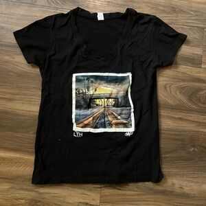 Oceanside California Bridge Sunset Graphic Tee